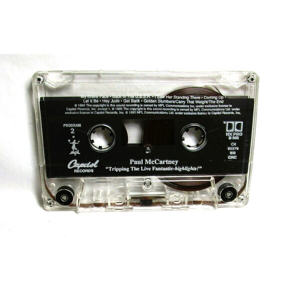 Paul McCartney Tripping the Live Fantastic Double Music Cassette 1990 Live Tour - Picture 3 of 5